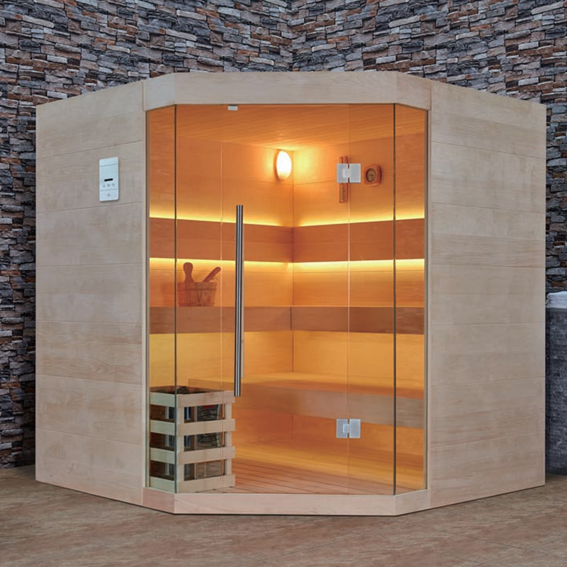 Freestanding steam sauna room