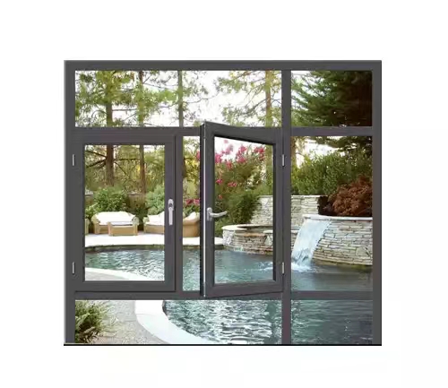 Heat Insulation Anti-Theft Dust-Proof System Aluminum Alloy Casement Window 