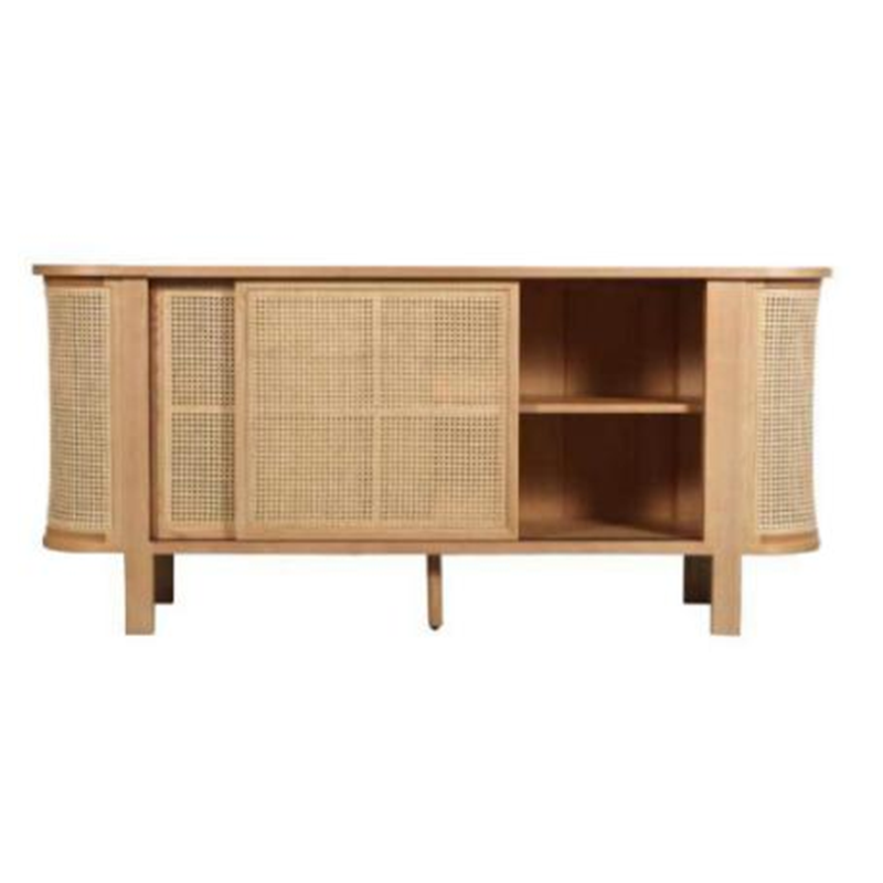 Rattan Side TV Stand Table
