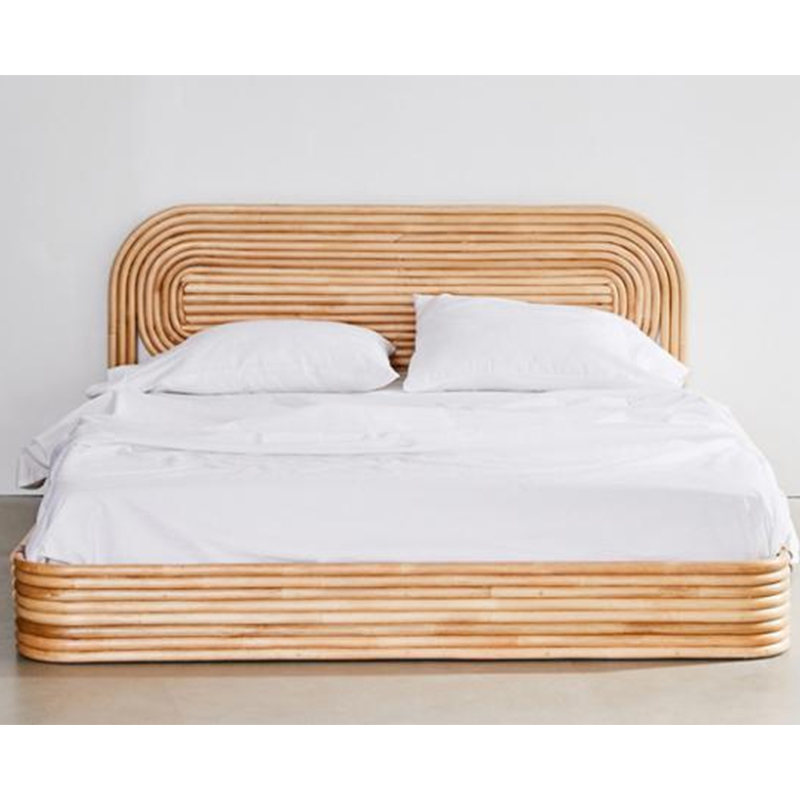 Curving Silhouette Featuring Bed