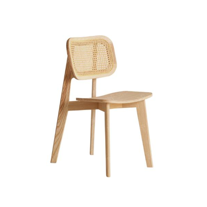 Curved Rattan Chair