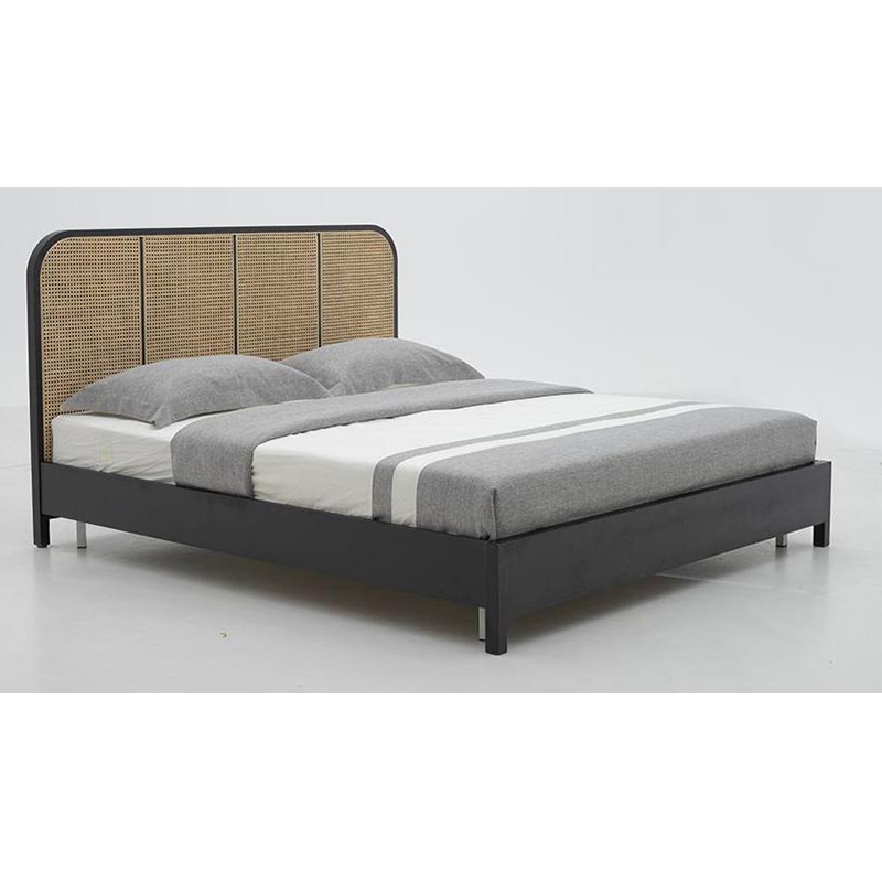 Woven Cane Twin Platform Bed