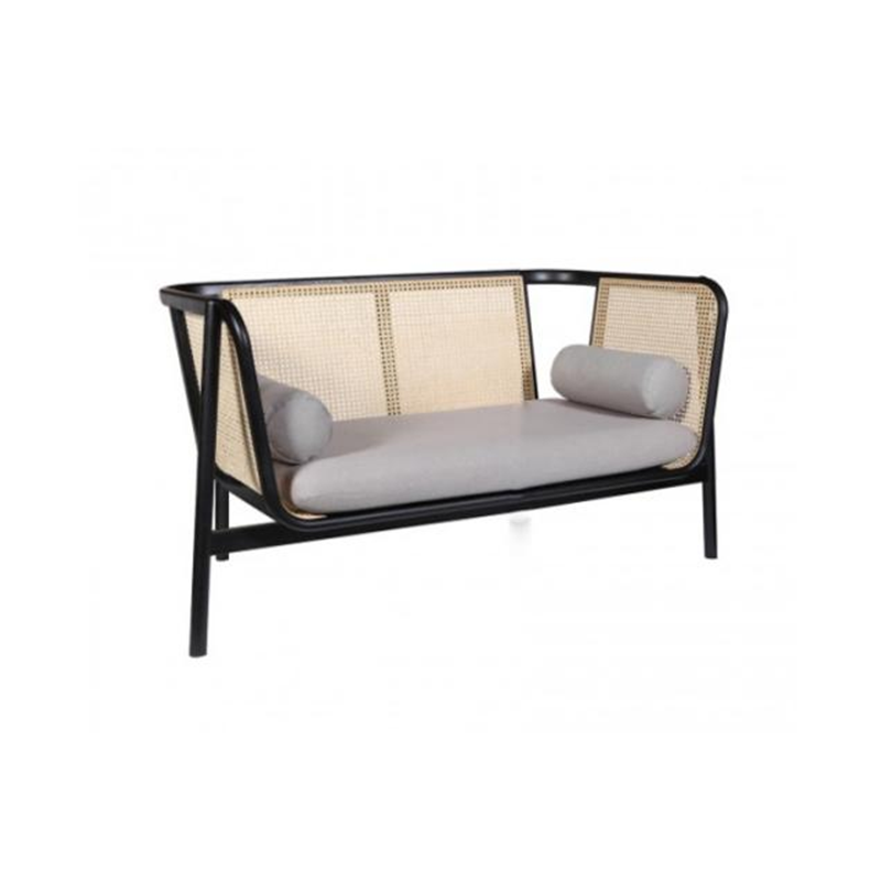 3-Seater Sofa With Ash Wood Frame