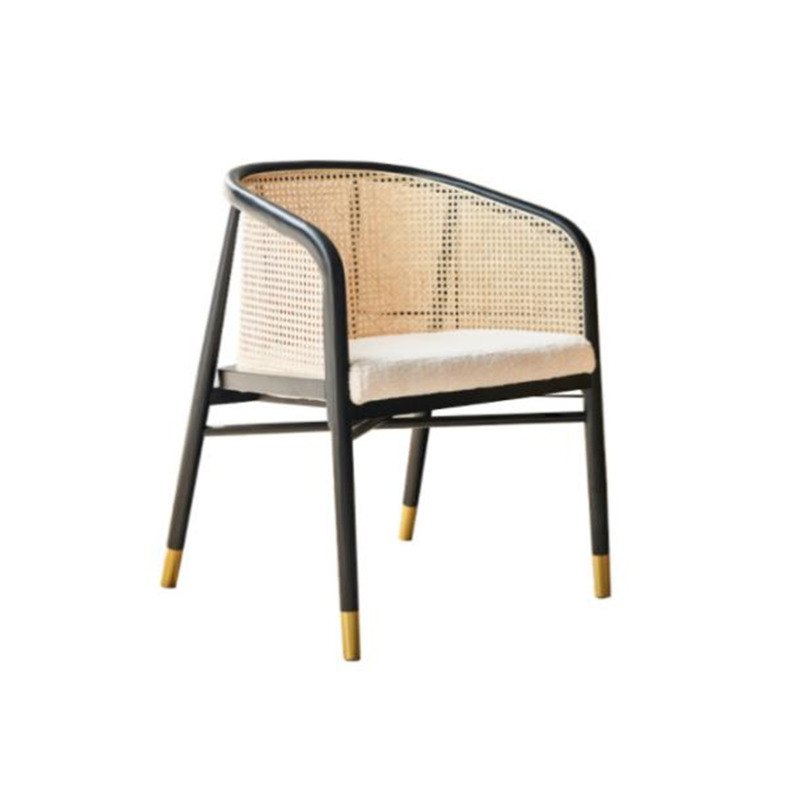  Woven Cane Lounge Chair