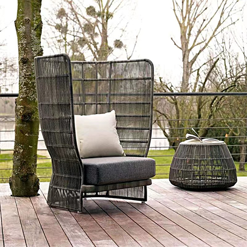 3 seaters polyethylene garden sofa