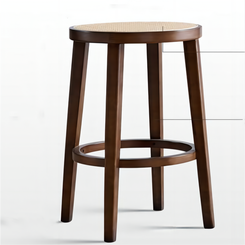WICKER RATTAN BAR STOOL
