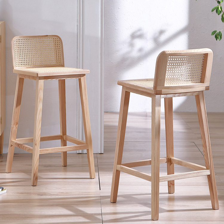 Solid wood frame high bar 
